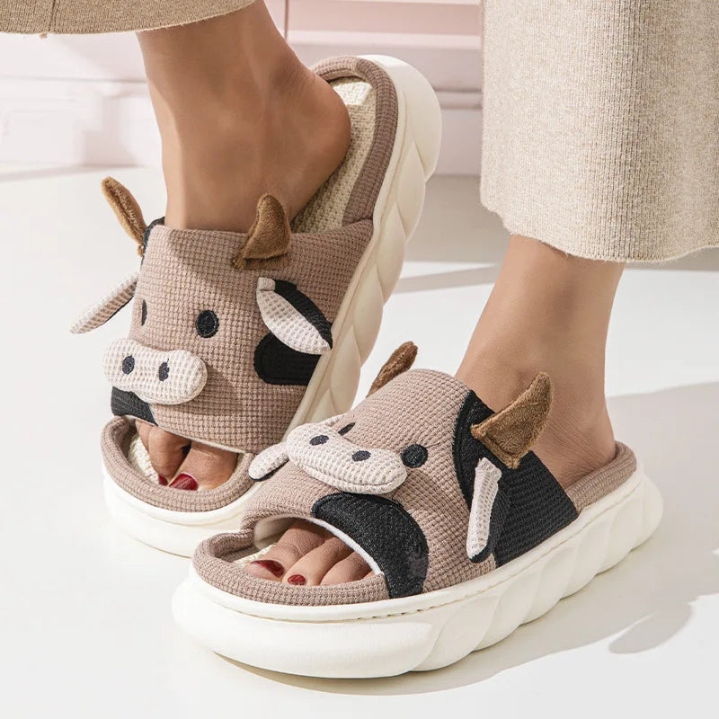 Comfy Cattle Slippers & Slides